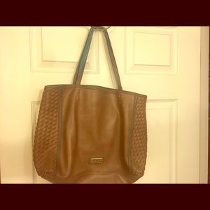 Big Buddha Brown/Turquoise tote